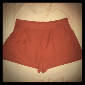 Forever21 rust stretchy shorts